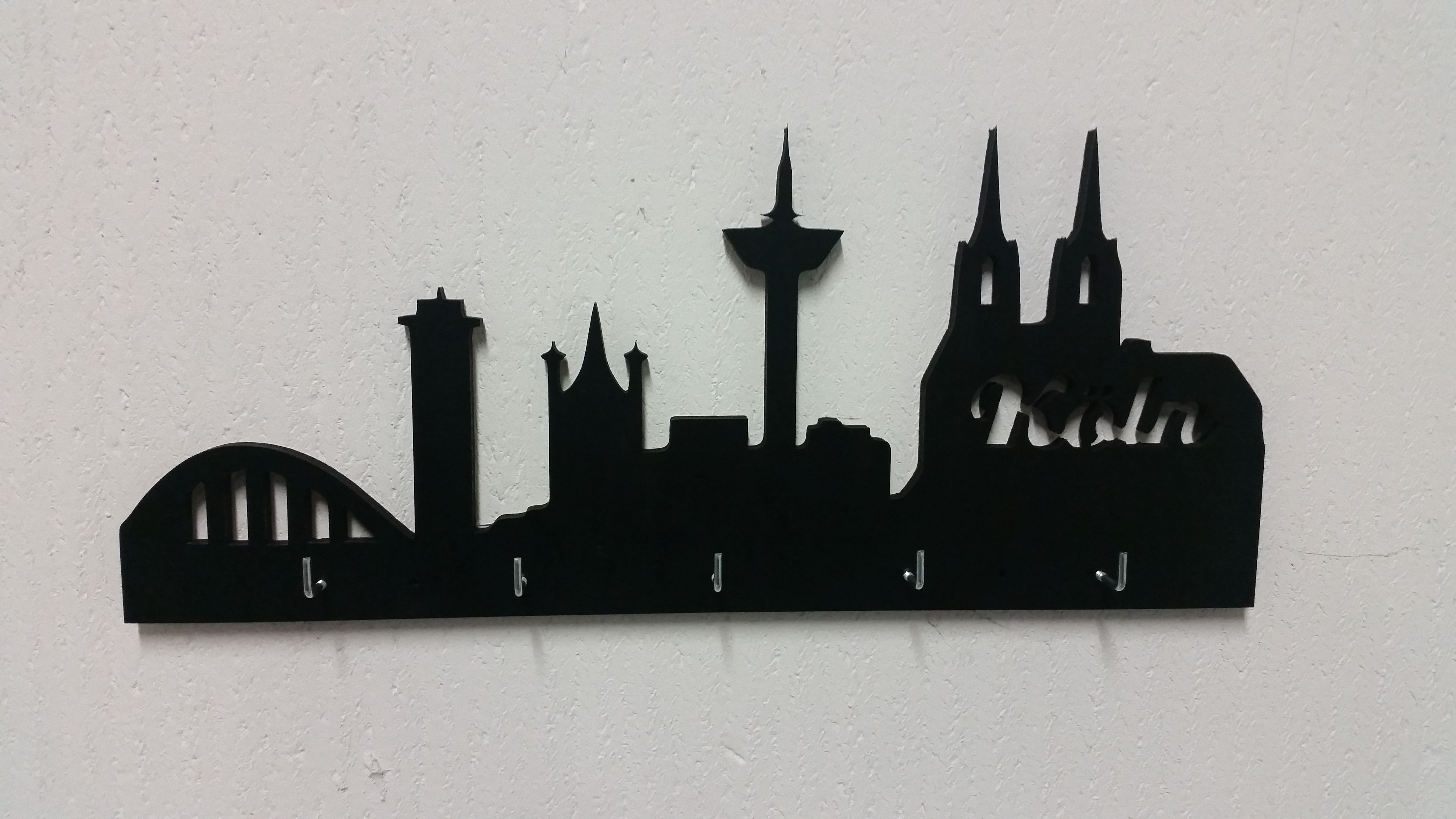 Schlüsselboard als Skyline Köln