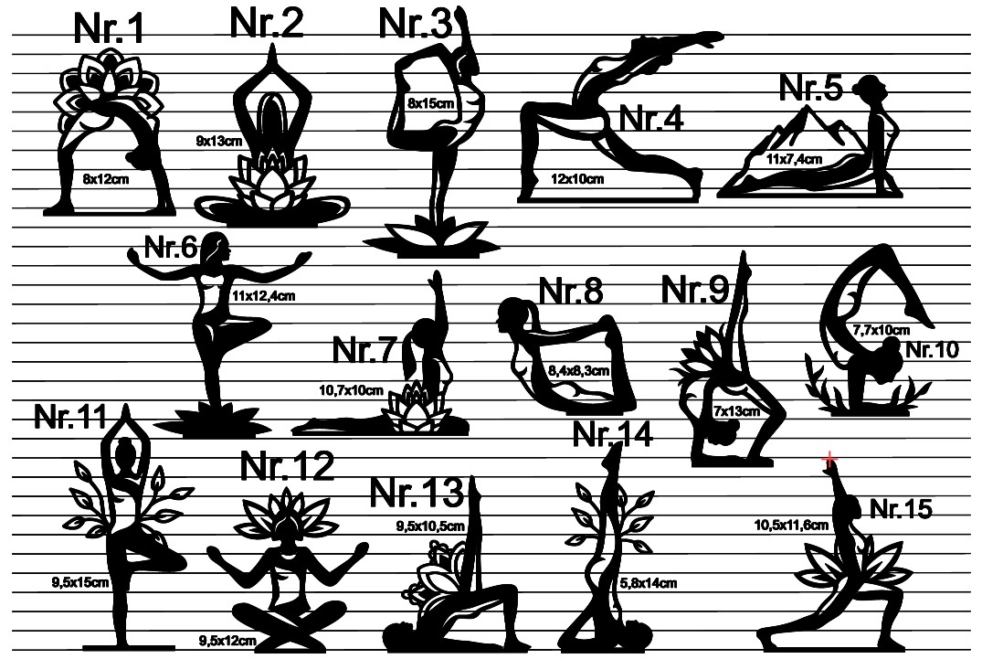 Yoga Figuren Übersicht