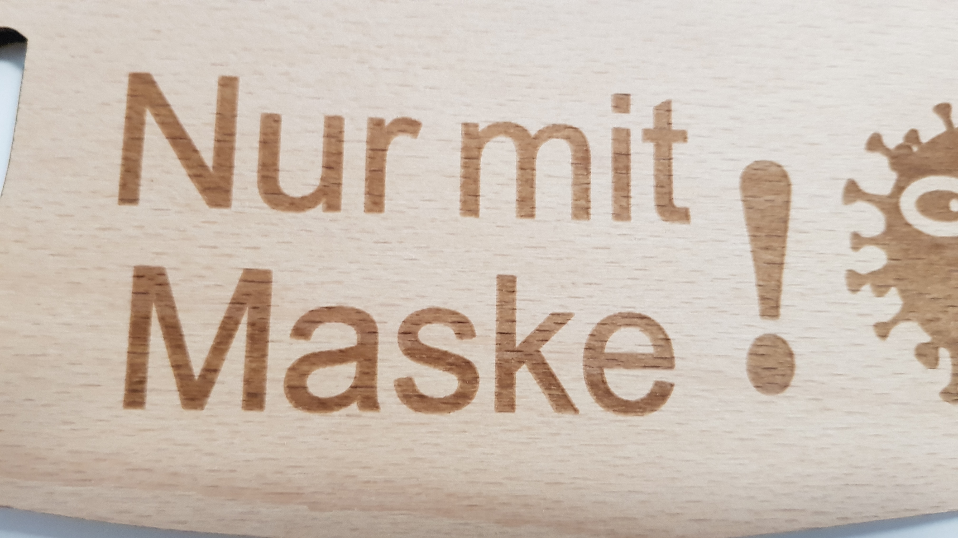 Nur mit Maske !