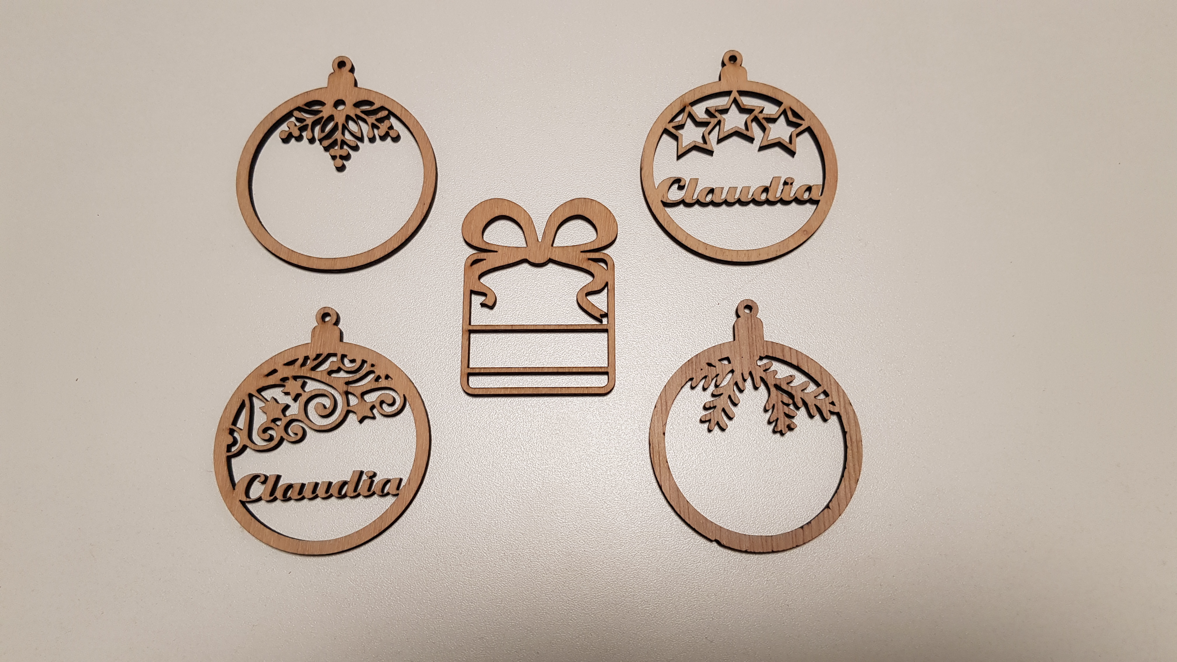 Weihnachtkugel 5er Set.