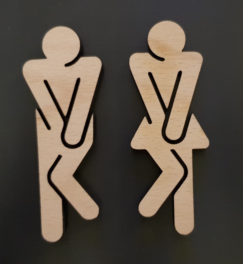 Toiletenschild Frau und Mann