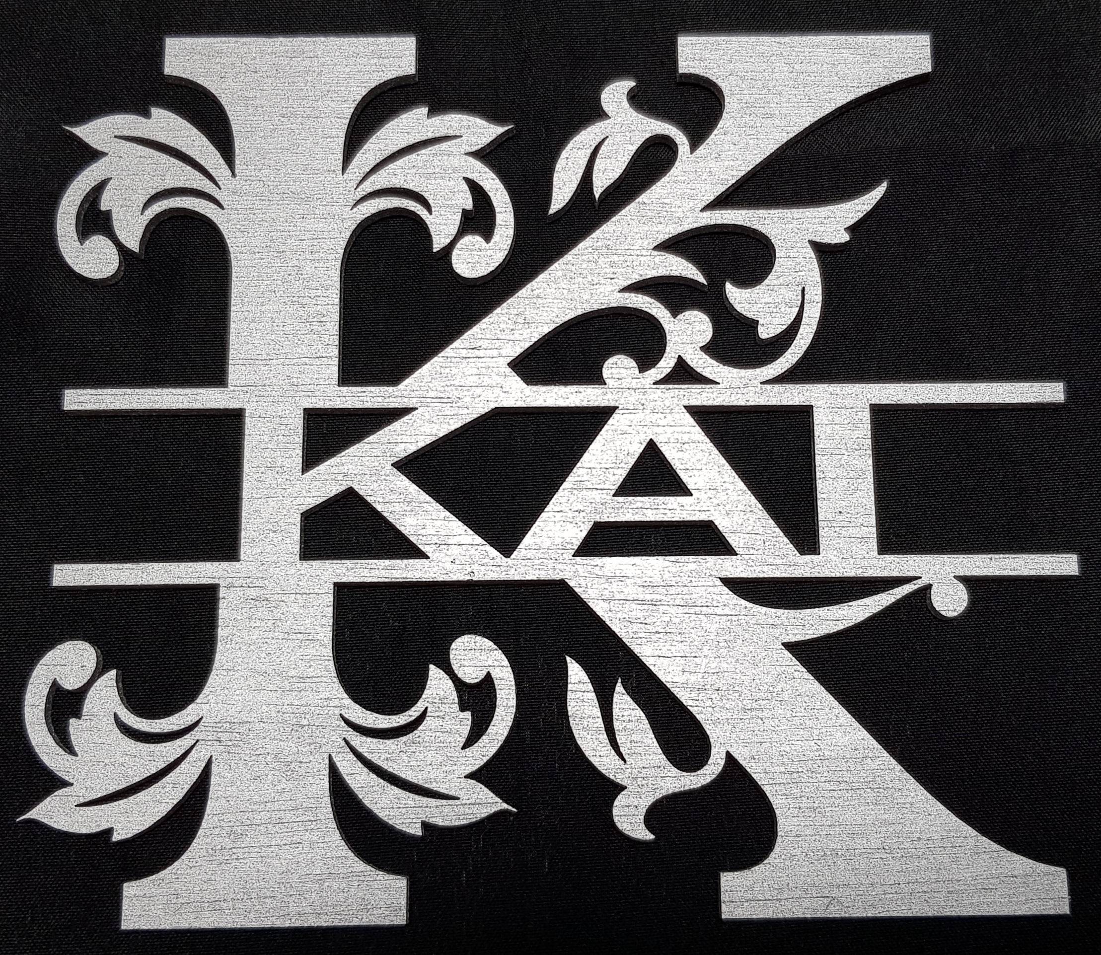 Monogramm Kai silber