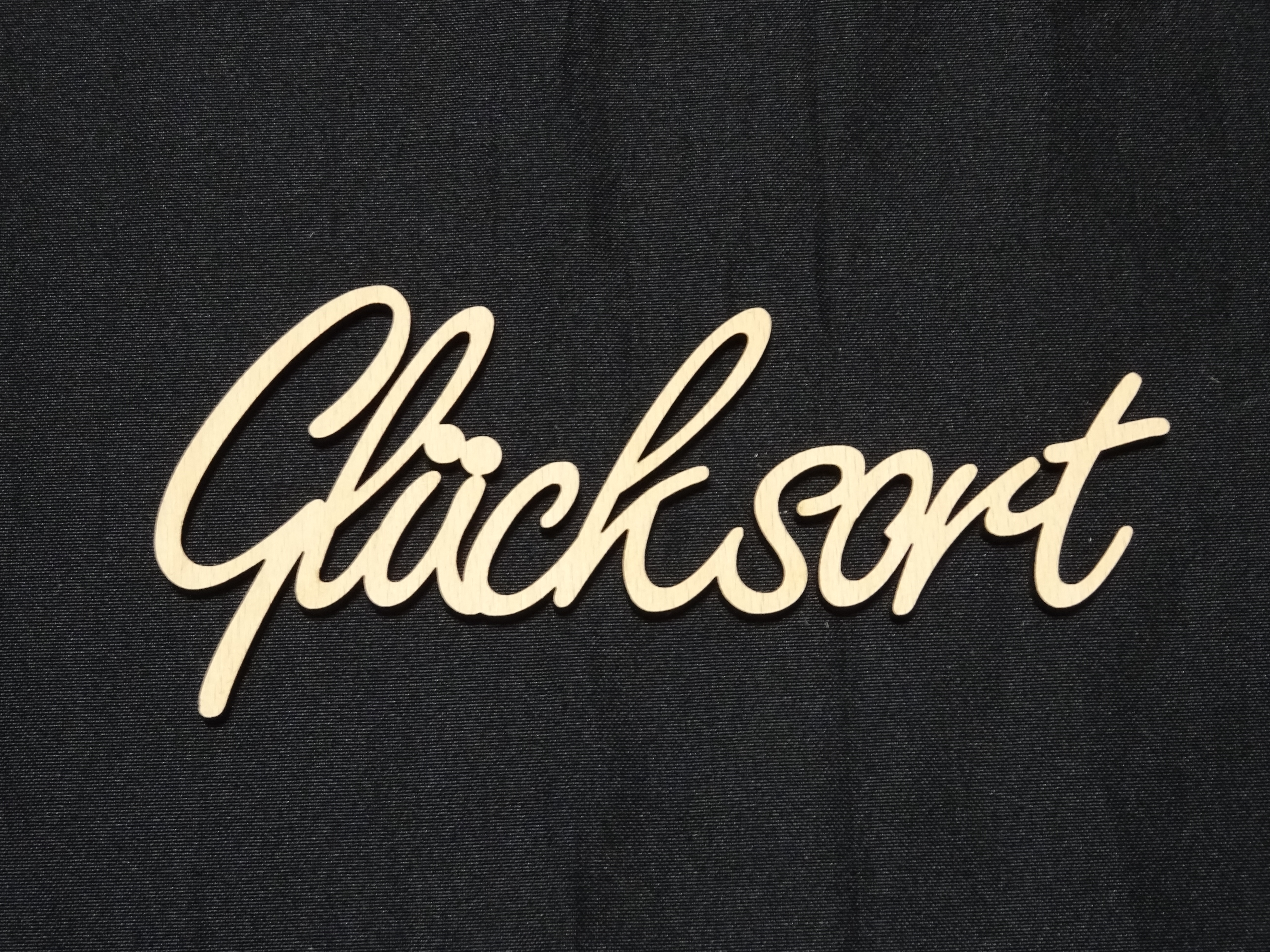 Schriftzug Glücksort