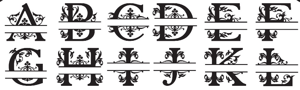Monogramm A-L