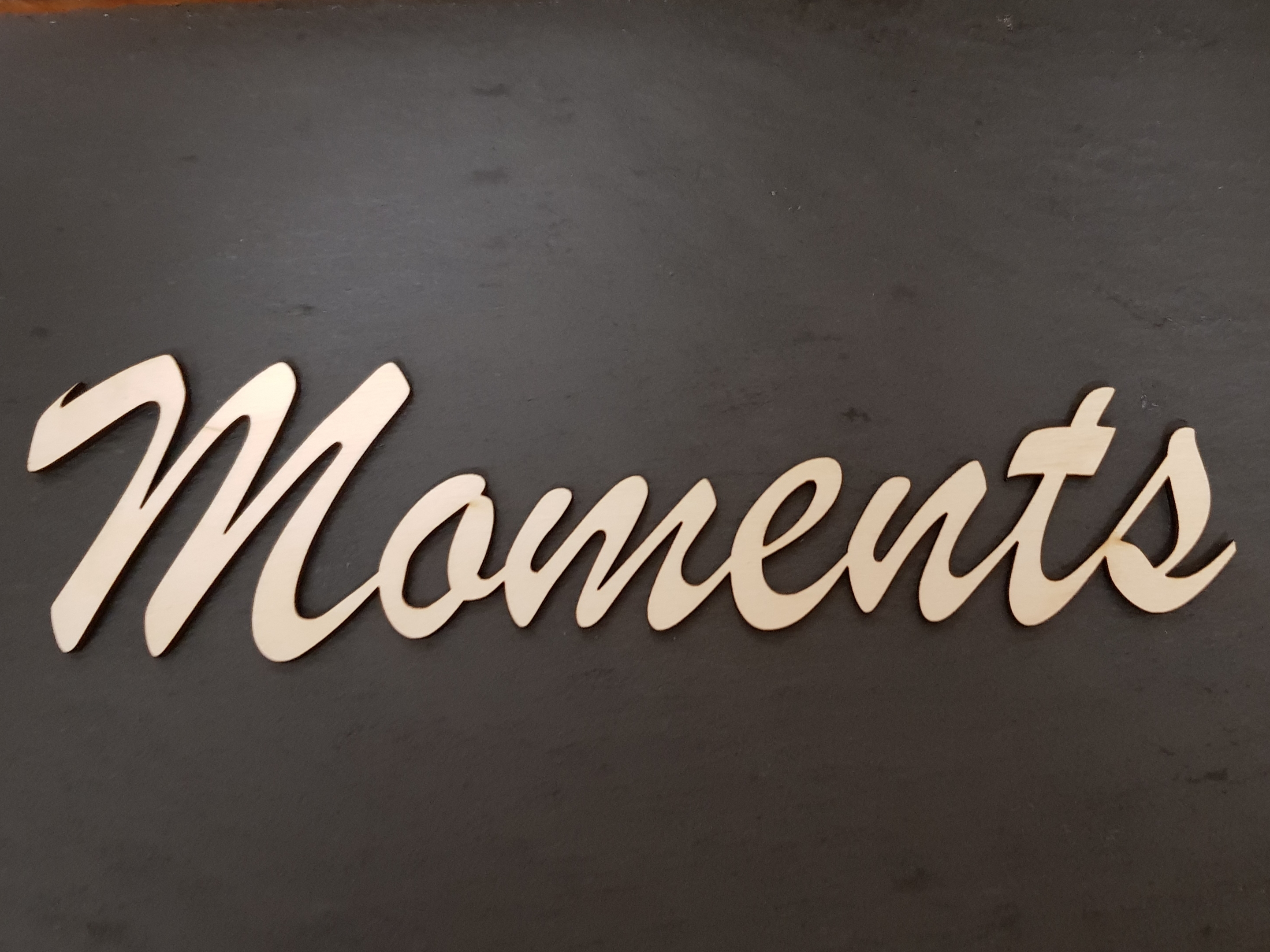 Moments Schriftzug